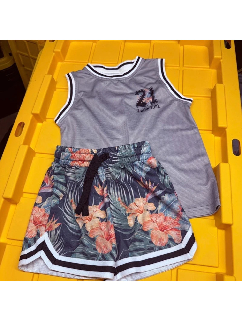 Lucky link jersey and basketball shorts set